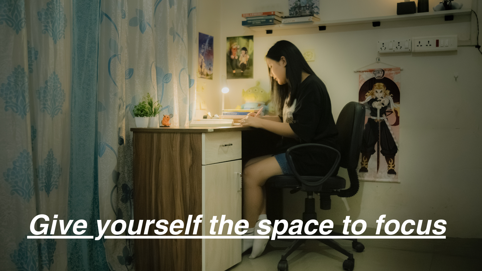Give yourself the space to focus Website Slider