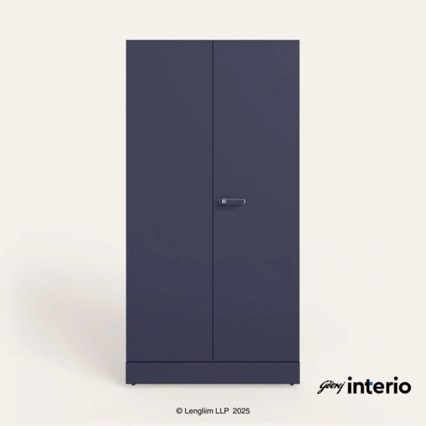 Godrej Interio Auraline Women Basic 2 Door Almirah (Navy Blue) Front View