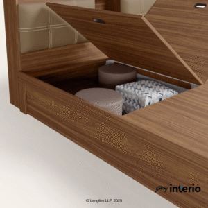 Godrej Interio Doze Nx Regular Height King Size (Engineered Wood, Pull-Out Storage) Pull Up Drawer