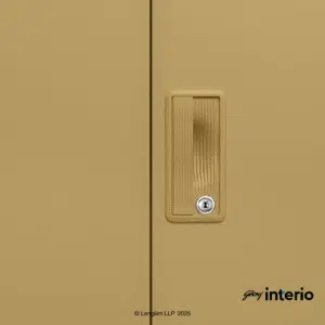 Godrej Interio Slimline 3 Door Almirah (Locker, Ice Coffee) Door Handle
