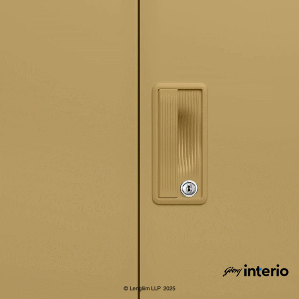 Godrej Interio Slimline 3 Door Almirah (Locker, Ice Coffee) Door Handle