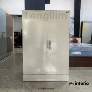 Godrej Interio Slimline Minor 2 Door Locker (Royal Ivory) Actual Product Front View