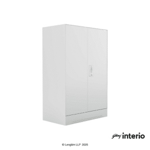 Godrej Interio Slimline Minor 2 Door Locker (Royal Ivory) Front Angle View