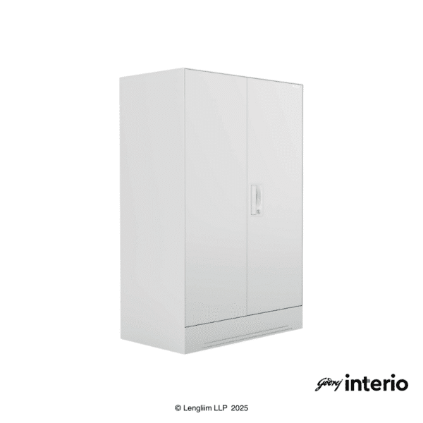 Godrej Interio Slimline Minor 2 Door Locker (Royal Ivory) Front Angle View