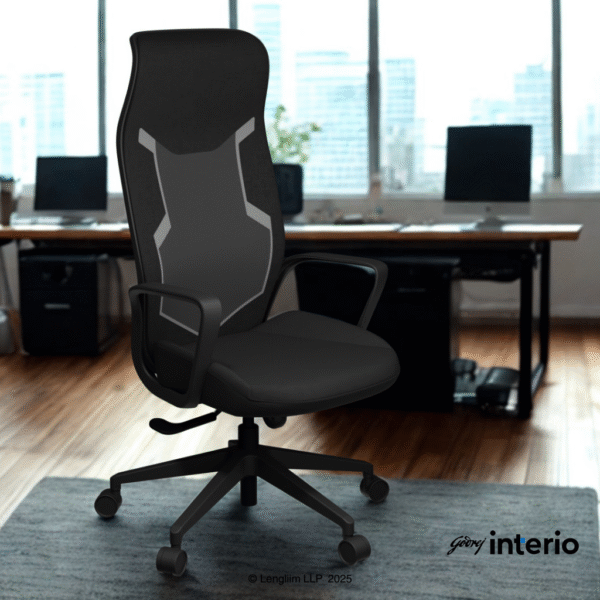 Godrej Interio Tecno Gaming Chair (Black) Marketing Image