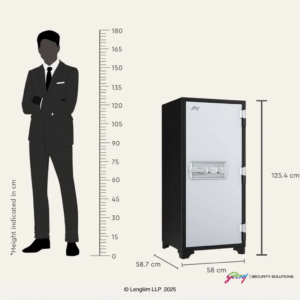Godrej Centiguard 169 Liters Steel 1060 Fire Safe Home Locker (Double Keylock) Dimensions