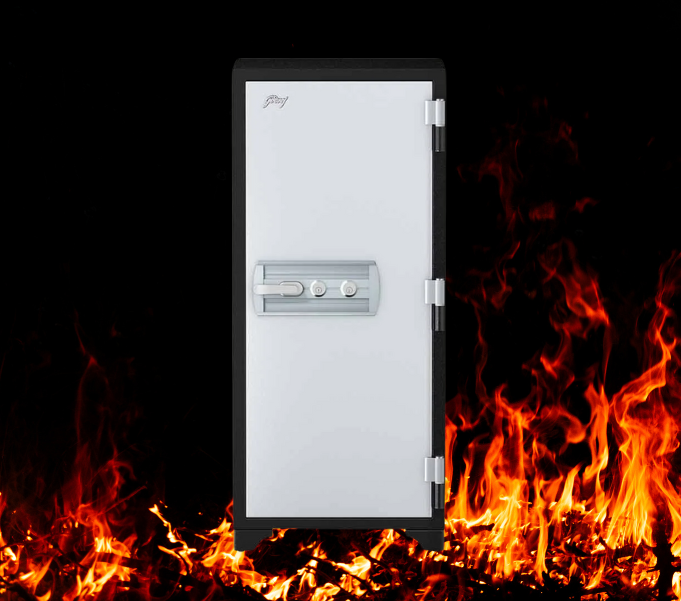 Godrej Centiguard 169 Liters Steel 1060 Fire Safe Home Locker (Double Keylock) Fire resistant safe certified by ECB-S
