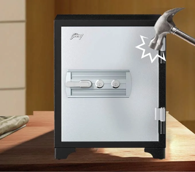 Godrej Centiguard 89 Liters Steel 560 Fire Safe Home Locker (Double Keylock) Double-walled body & door