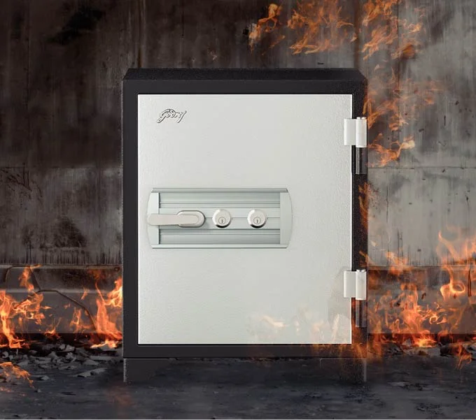 Godrej Centiguard 89 Liters Steel 560 Fire Safe Home Locker (Double Keylock) Fire resistant safe certified by ECB-S