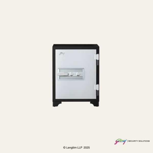 Godrej Centiguard Steel 560 Fire Safe Home Locker (Double Keylock) Front View
