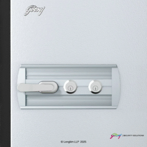 Godrej Centiguard Steel 560 Fire Safe Home Locker (Double Keylock) Lock System