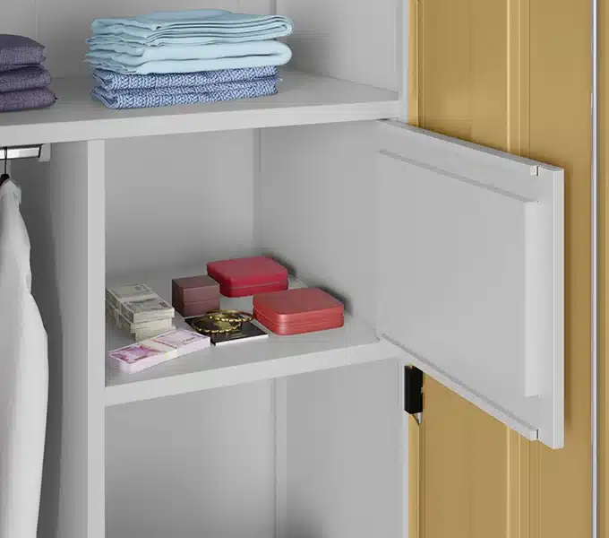 Godrej Interio Slimline 3 Door Almirah (Locker, Ice Coffee)Your safe retreat your secret place