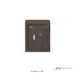 Godrej Matrix 1814 50 Liters Steel Home Locker Key Lock (1814 V6, Brown) Front View