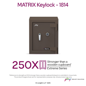 Godrej Matrix 1814 50 Liters Steel Home Locker Key Lock (1814 V6, Brown) Product