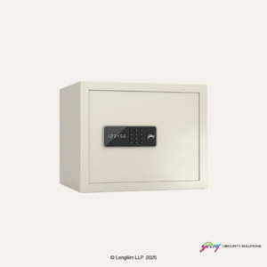 Godrej NX Pro 30 Litres Steel Digital Home Locker (10X, Ivory) Front Angle View
