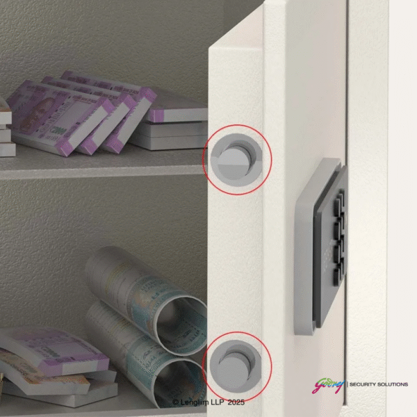 Godrej NX Pro 30 Litres Steel Digital Home Locker (10X, Ivory) Internal Lock Mechanism