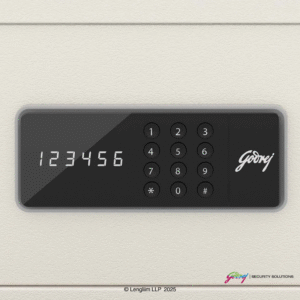Godrej NX Pro 30 Litres Steel Digital Home Locker (10X, Ivory) Lock System
