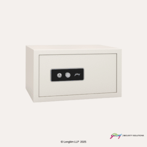 Godrej NX Pro 33 Litres Steel Key Lock Home Locker (10X, Ivory) Front Angle View