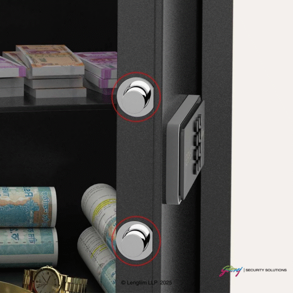 Godrej NX Pro 40 Litres Steel Digital Home Locker (10X, Ebony) Internal Lock Mechanism