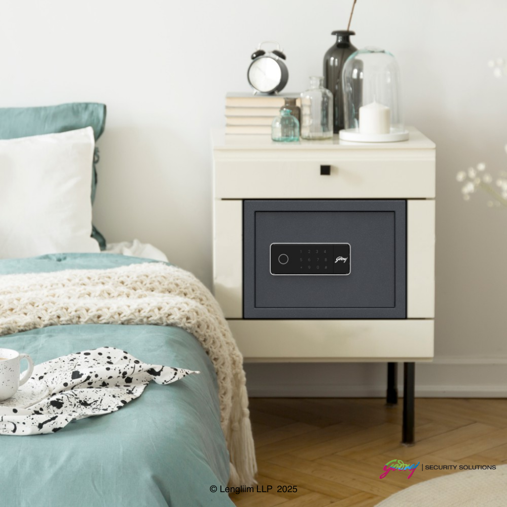 Godrej NX Pro Pus 15 Litres Steel Digital + Biometric Home Locker (10X, Ebony) Marketing Image