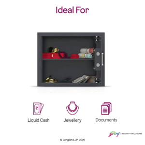 Godrej NX Pro Pus 30 Litres Steel Digital + Biometric Home Locker (10X, Ebony) Ideal For