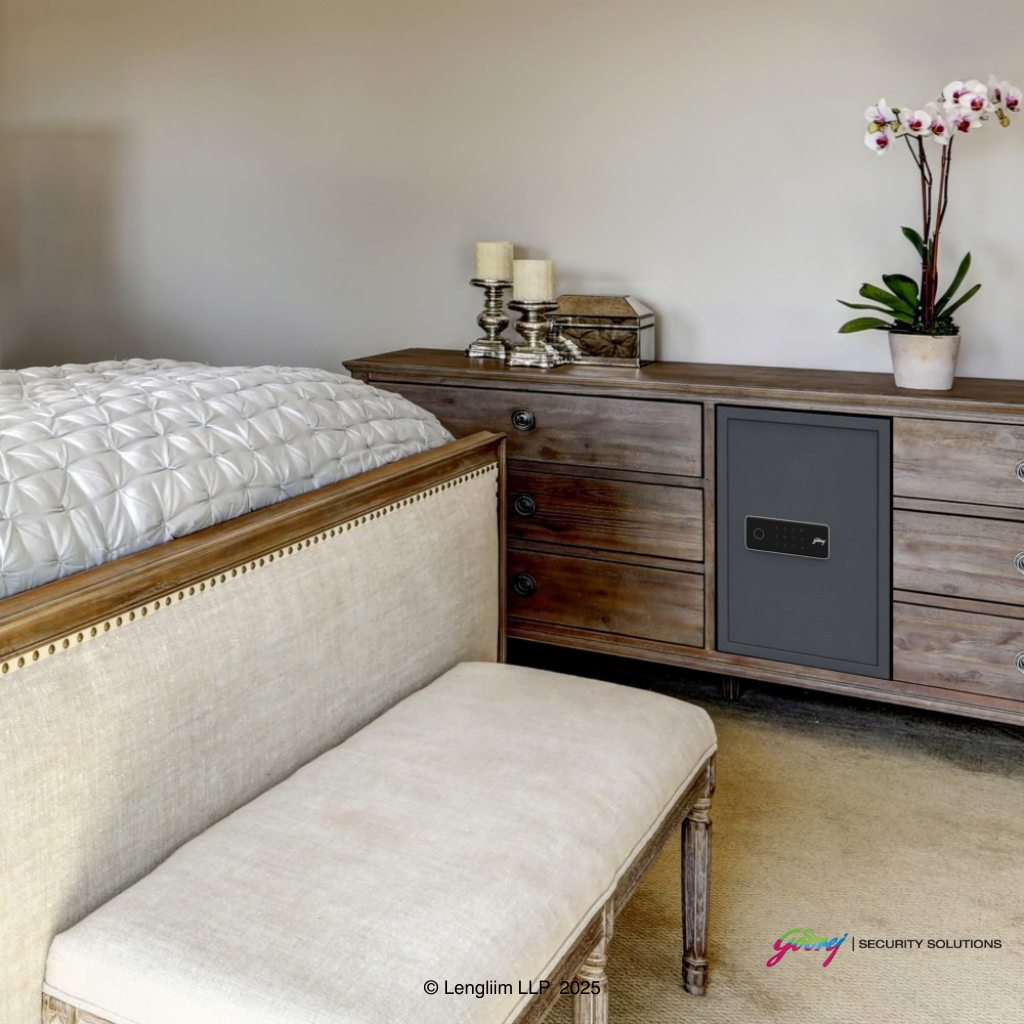 Godrej NX Pro Pus 45 Litres Steel Digital + Biometric Home Locker (10X, Ebony) Marketing Image