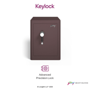 Godrej Rhino 100 Liters Regal Key Lock (Brown) Digital Biometric Lock System