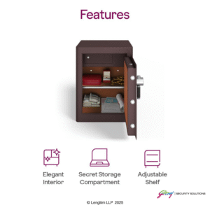 Godrej Rhino 100 Liters Regal Key Lock (Brown) Features 2
