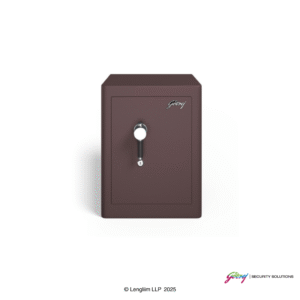 Godrej Rhino 100 Liters Regal Key Lock (Brown) Front View