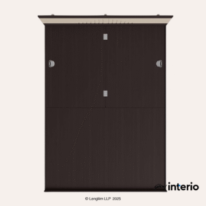 Godrej Interio Apex Nx Queen Size Engineered Wood Bed with Pull-Out Storage Top View