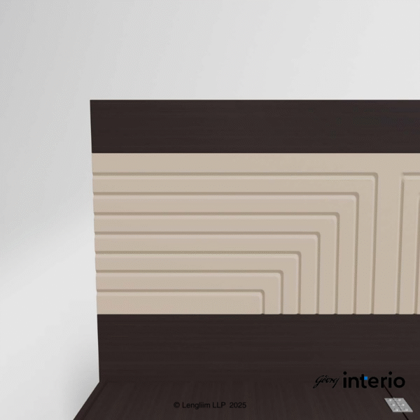 Godrej Interio Apex Nx Queen Size Engineered Wood Bed with Pull-Out Storage Headboard View