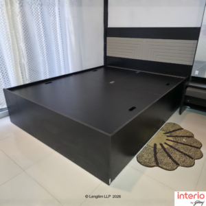 Godrej Interio Apex Nx Queen Size Engineered Wood Bed with Pull-Out Storage