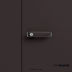 Godrej Interio Auraline Women Basic 2 Door Almirah (Coffee Brown) Handle