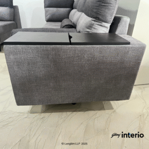 Godrej Interio Highrolla V2 Modular Fabric 5 Seater Sofa with Corner Arm Rest Both Closed