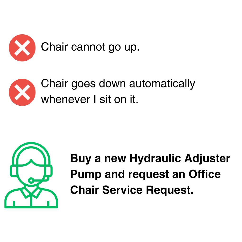 Spare Furniture Office Chair Hydraulic Adjuster with Office Chair Service & Repairs