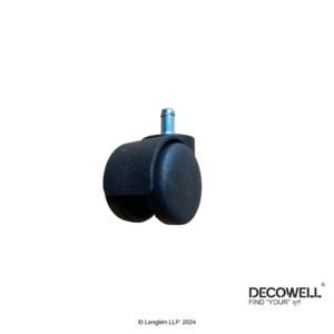 Spare Furniture Office Chair Wheels (Non Thread) Front Angle View