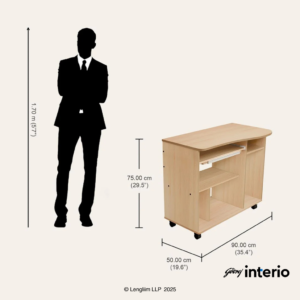 Godrej Interio Companion C9 Advance Computer Table (Beech) - Image 7