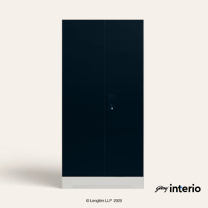 Godrej Interio Slimline 2 Door Almirah (2 Shelves, Pacific Blue) - Image 2