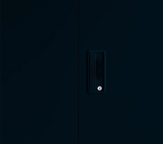 Godrej Interio Slimline 2 Door Almirah (2 Shelves, Pacific Blue) Safety that stands the test of time