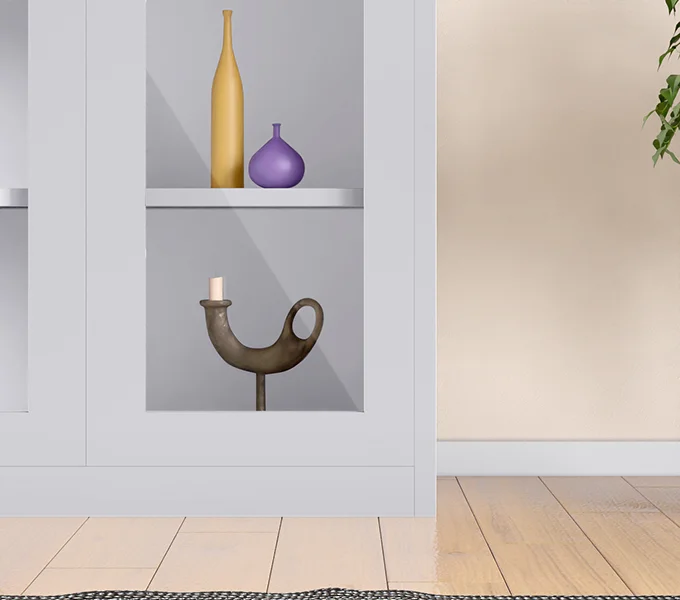 Godrej Interio StorEase 2 Door Display Unit With Glass Swing Doors (Traffic White) Built Strong