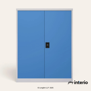 Godrej Interio StorEase 2 Door Minor With Steel Swing Doors (Pastel Blue) - Image 2