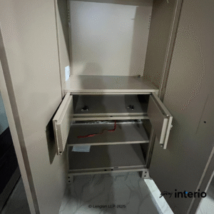 Godrej Interio Storwel Ace 2 Door Steel Almirah (Full Locker, Affogato) - Image 3