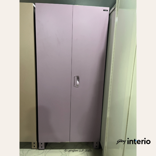 Godrej Interio Storwel Ace 2 Door Steel Almirah (Full Locker, Affogato) REAL Front View