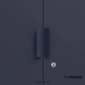Godrej Interio Ultraline 2 Door Steel Almirah (Textured Denim Blue) - Image 3