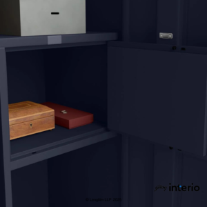 Godrej Interio Ultraline 2 Door Steel Almirah (Textured Denim Blue) - Image 5