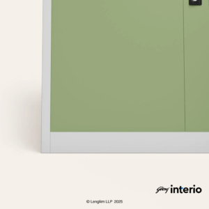 Godrej Interio StorEase 4 Door Display Unit With Glass & Steel Swing Doors (Pale Green) - Image 4