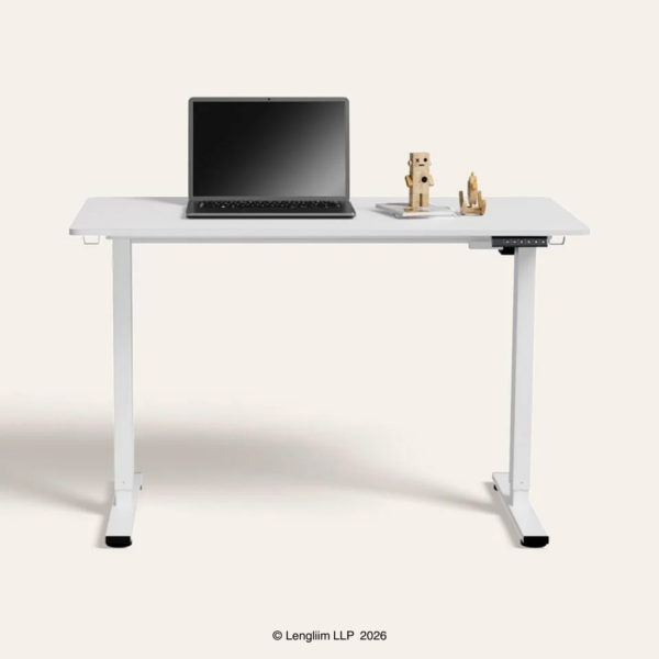 Godrej Interio Excella1 Particle Board Height Adjustable Touch Study Table Front View