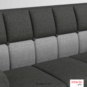 Godrej Interio Bobbin V2 3 Seater Fabric Sofa (Charcoal) - Image 7