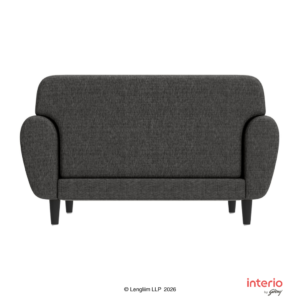 Godrej Interio Bobbin V2 2 Seater Fabric Sofa (Charcoal) - Image 4
