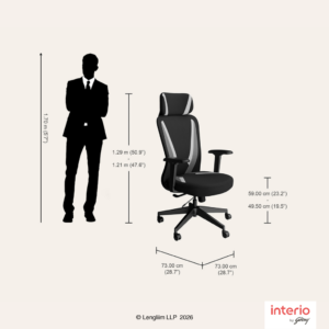 Godrej Interio Camo High Back Gaming Chair (Black Mint) - Image 7